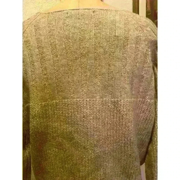 Boho Button Down V-Neck Raglan Sleeve Sweater Cardigan NWT Size S - Picture 9 of 12